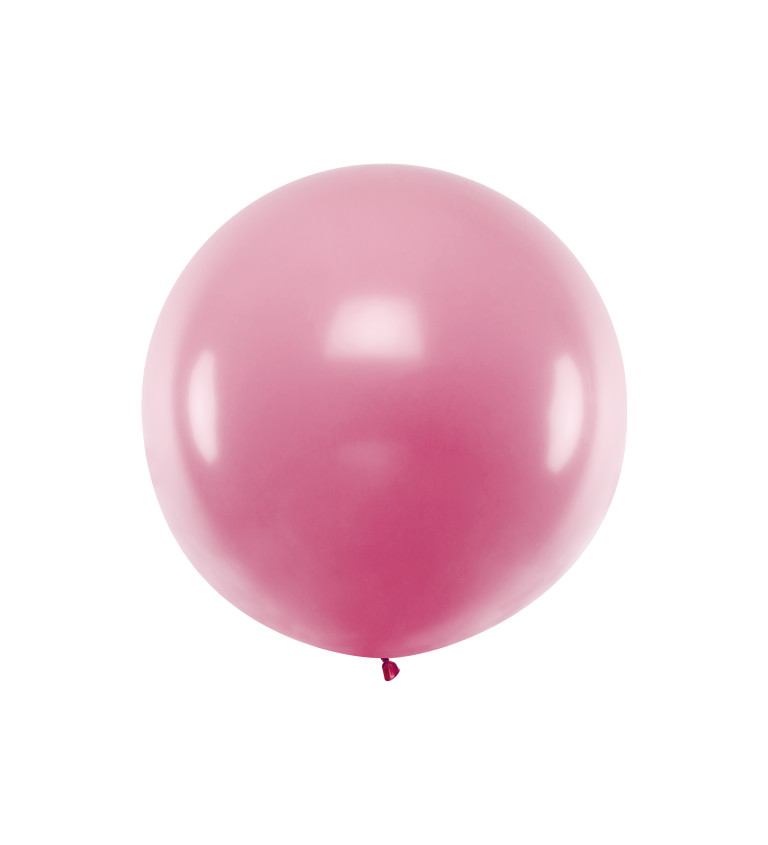 Jumbo okrúhly latexový balónik - ružový