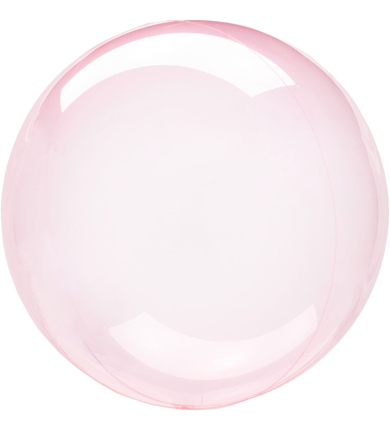 Priehľadný balónik ružový