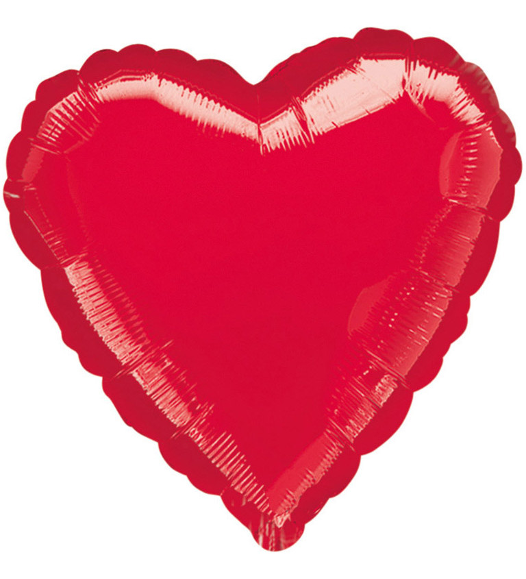 Fóliový balónik Srdce, červené XL