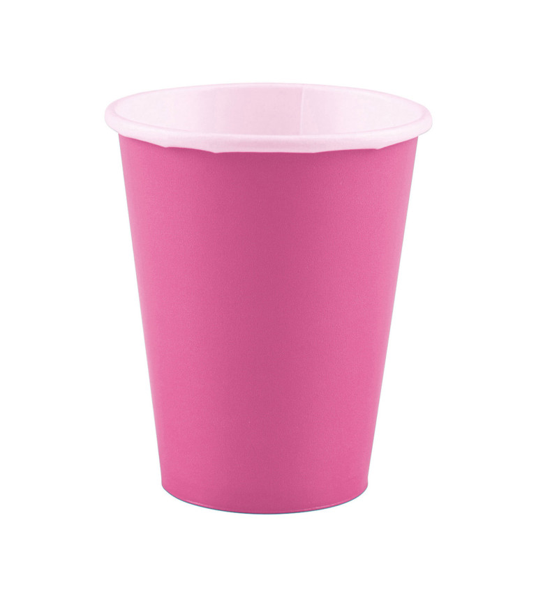 Jednofarebný pohár - ružový