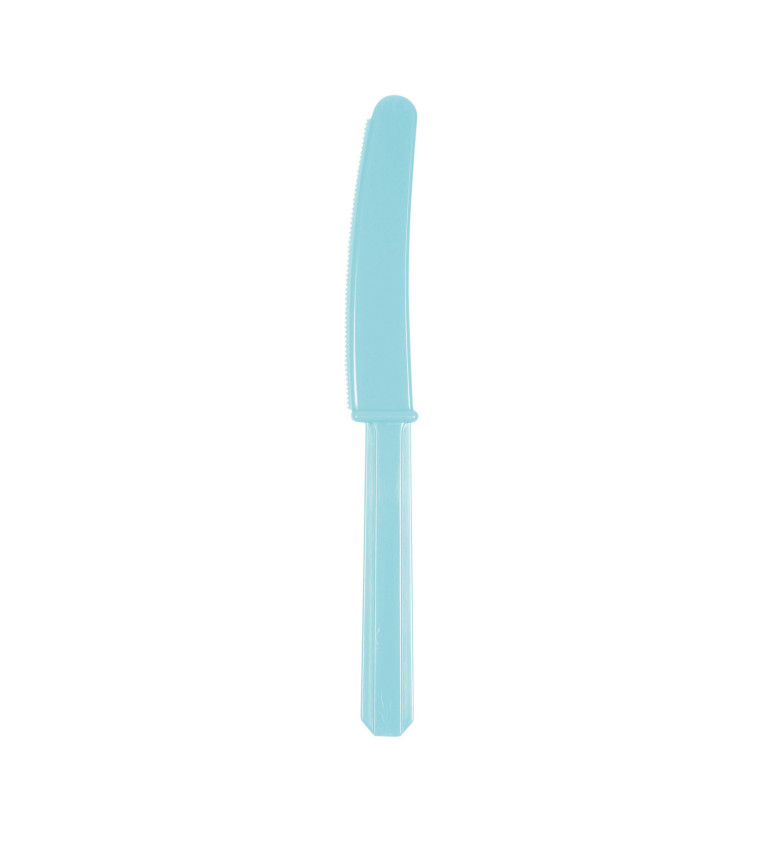 Svetlo modré plastové nože