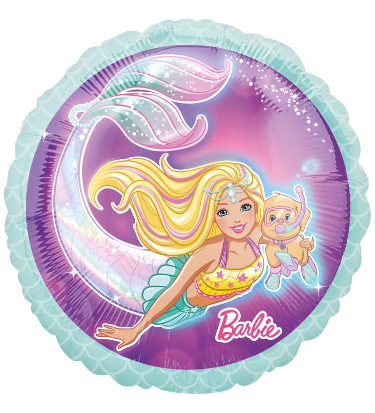 Fóliový balónik Morská víla Barbie