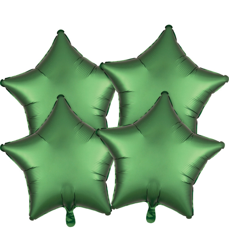 Sada balónikov Hviezdy, zelené
