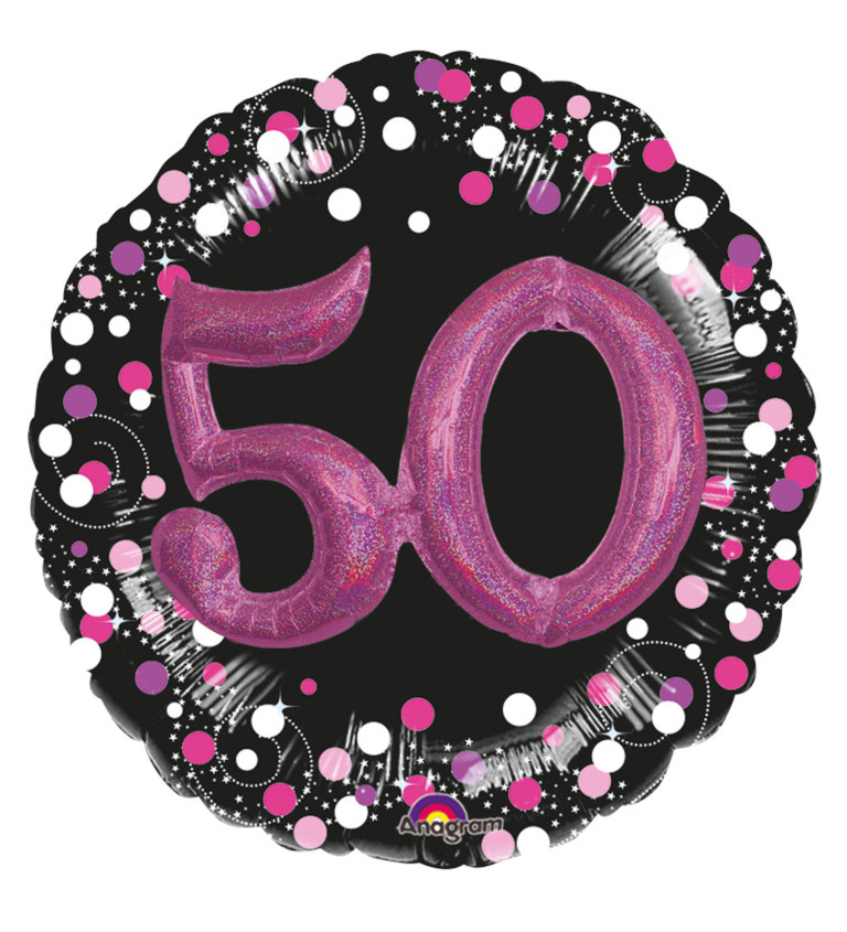 Fóliový 3D megabalón 50. narodeniny