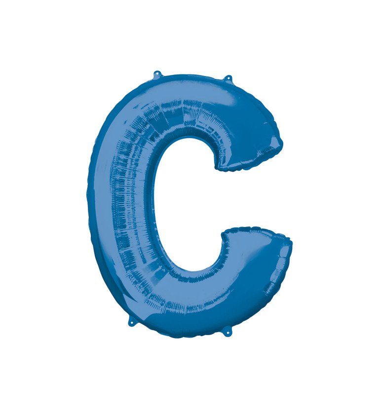 Balón fóliový "C" - modrý