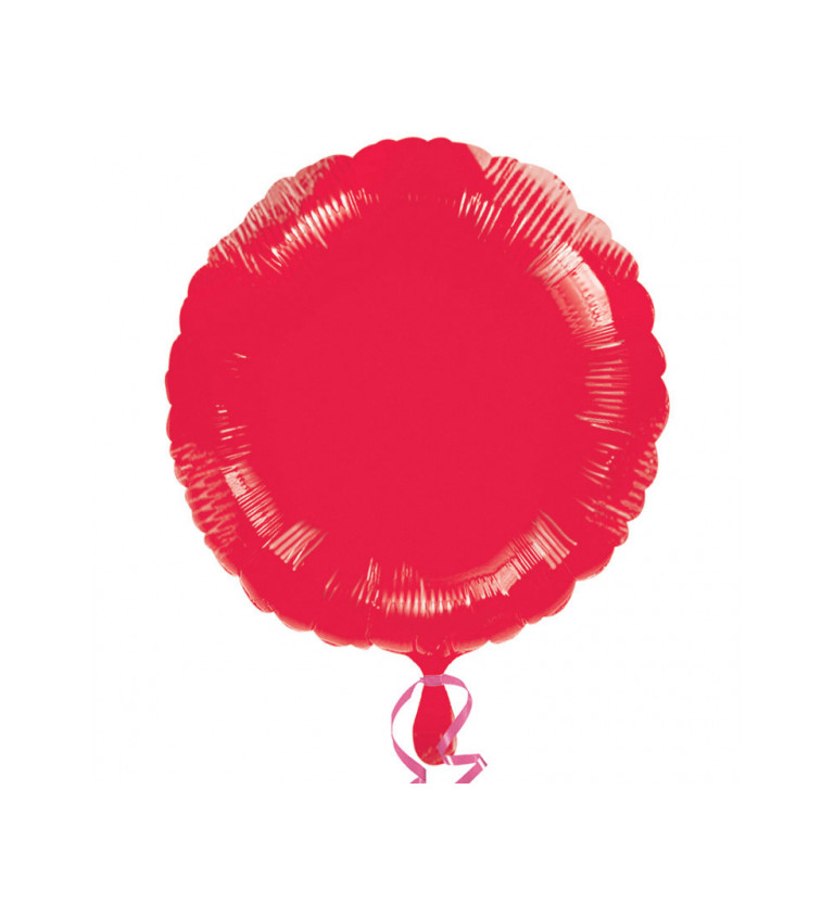 Fóliový balónik Koliesko, červený