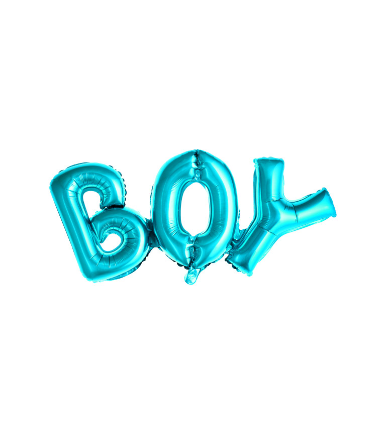 Modrý balónik chlapec
