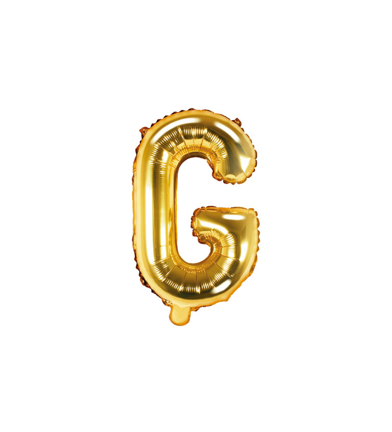 Fóliový balónik "G" - zlaté