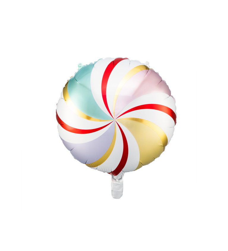Fóliový balónik Farebný cukrík