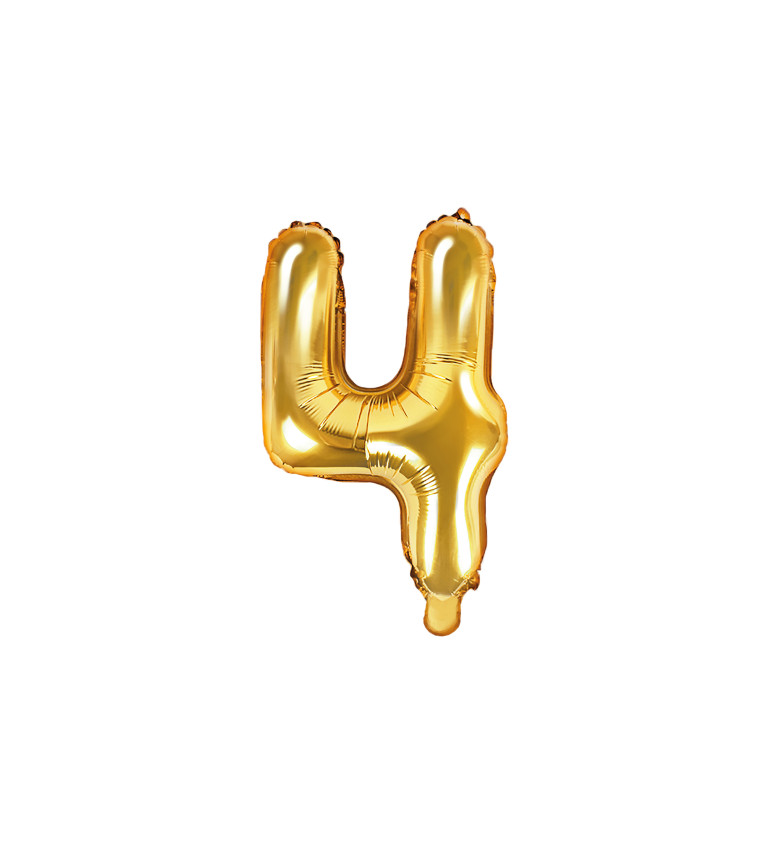 Fóliový zlatý balón 4