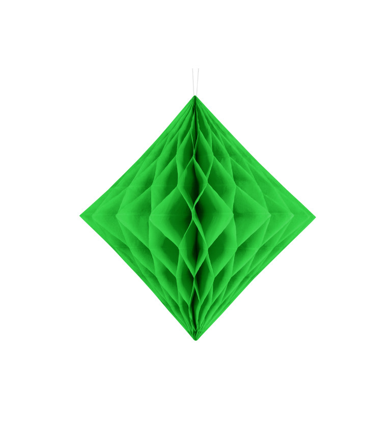 Dekoratívny šesťuholník zelený - 30cm