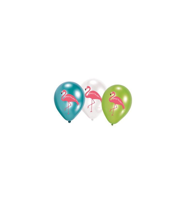Latexové balóniky Flamingo, farebný mix