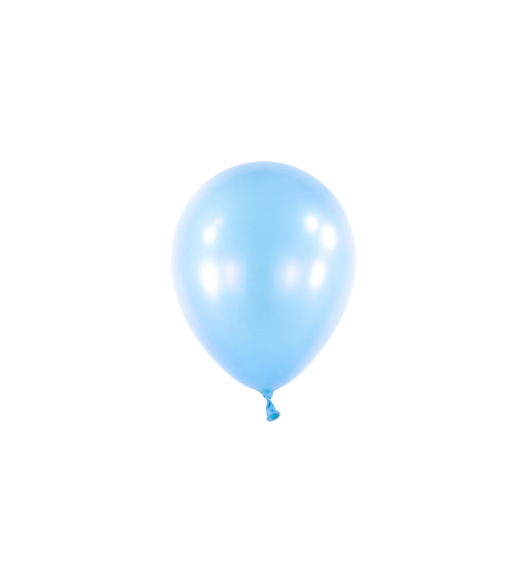 Latexové balóniky Perleťová modrá 100 ks