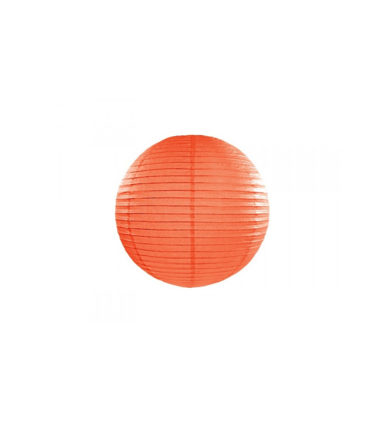 Papierový lampión II - oranžový 25 cm