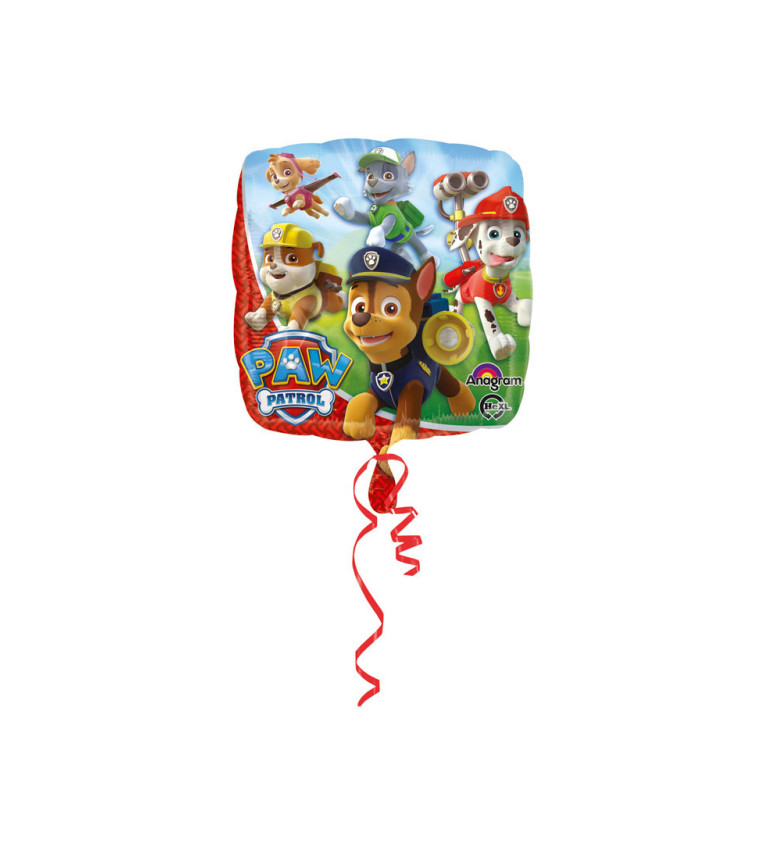 Fóliový balónik Labková patrola