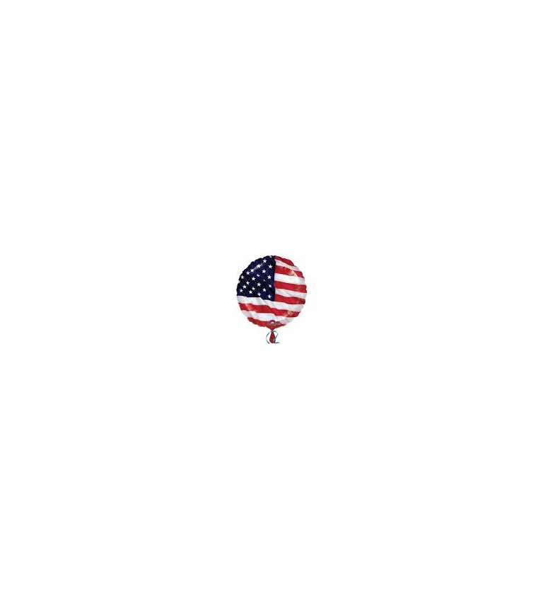 Fóliový balónik USA, okrúhly
