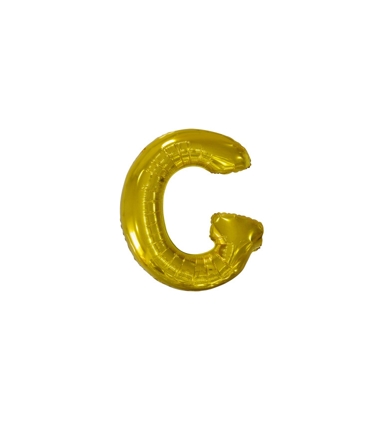 Fóliový balónik "G" - zlatý 86cm
