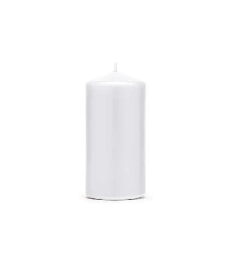Dekoratívna sviečka III - biela