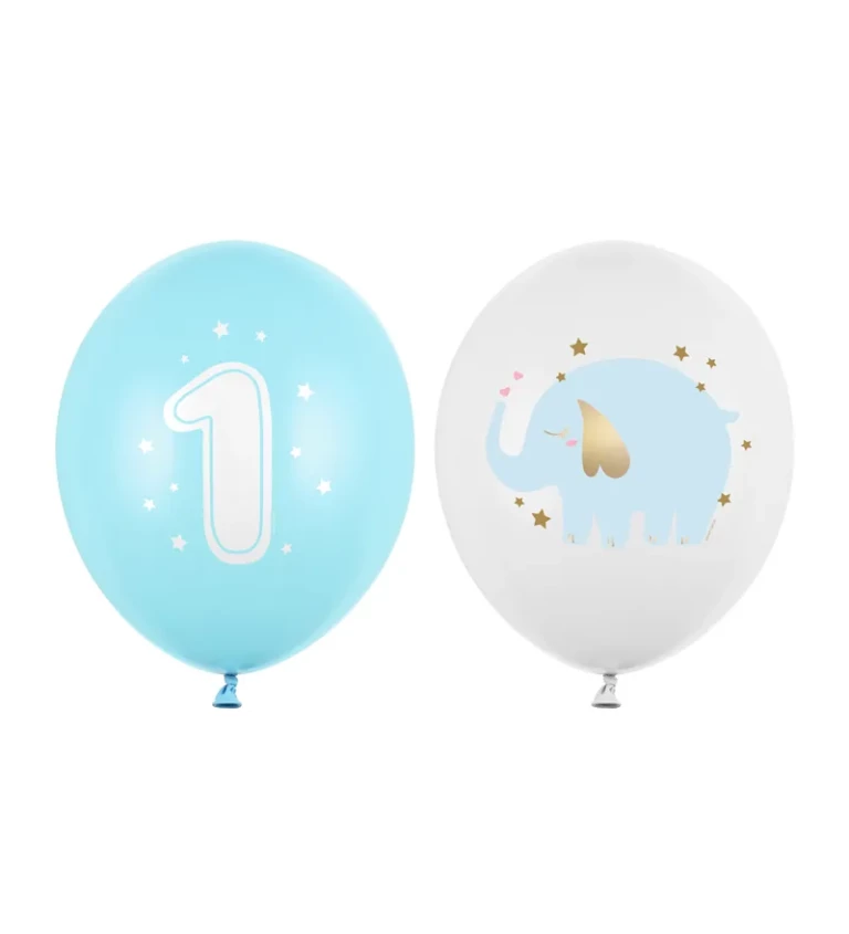 Sada latexových balónikov 1. narodeniny, chlapec (50ks)