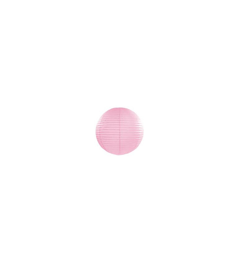 Papierový lampión II - svetlo ružový 25 cm