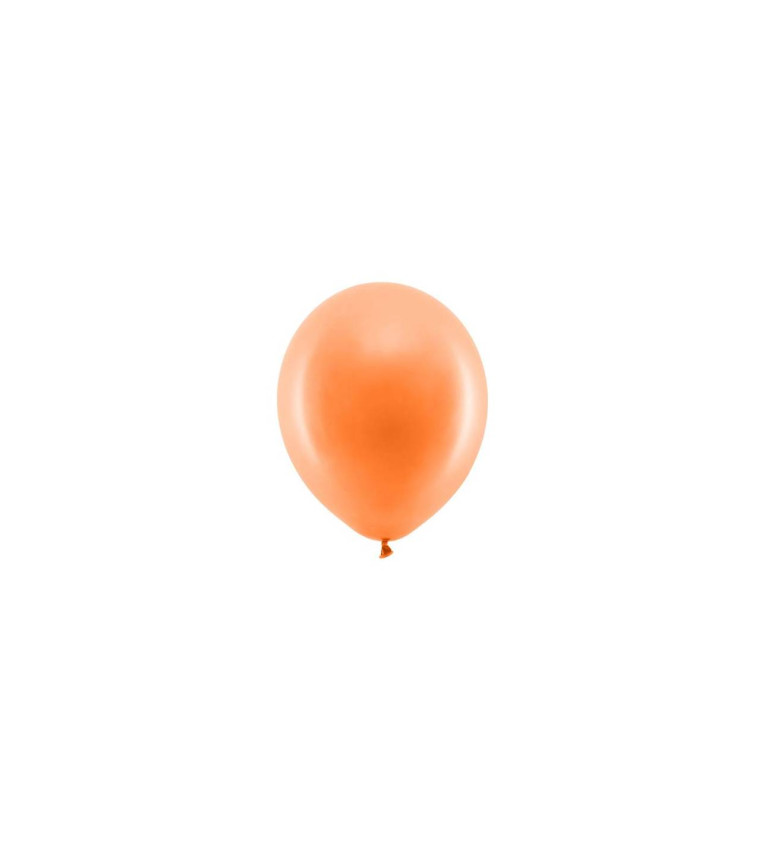 Pasteloý latexový balónik Rainbow, oranžový