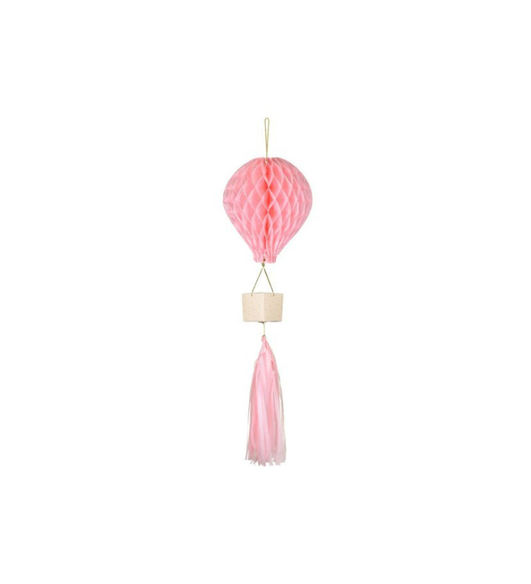 Honeycomb balónik Ružový