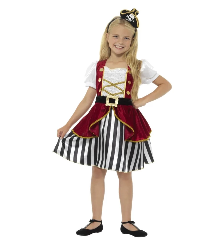 Detský kostým "Odvážna pirátka"