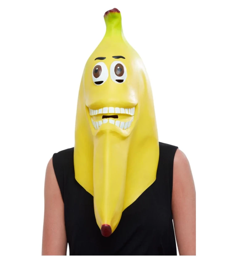 Latexová maska banánu