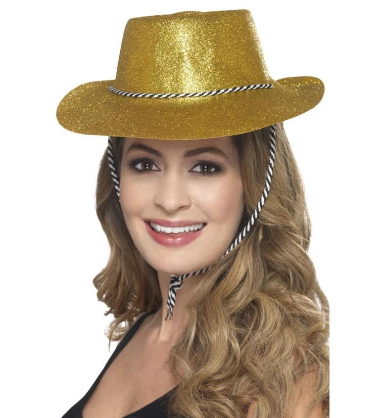 Zlatý kovbojský klobúk