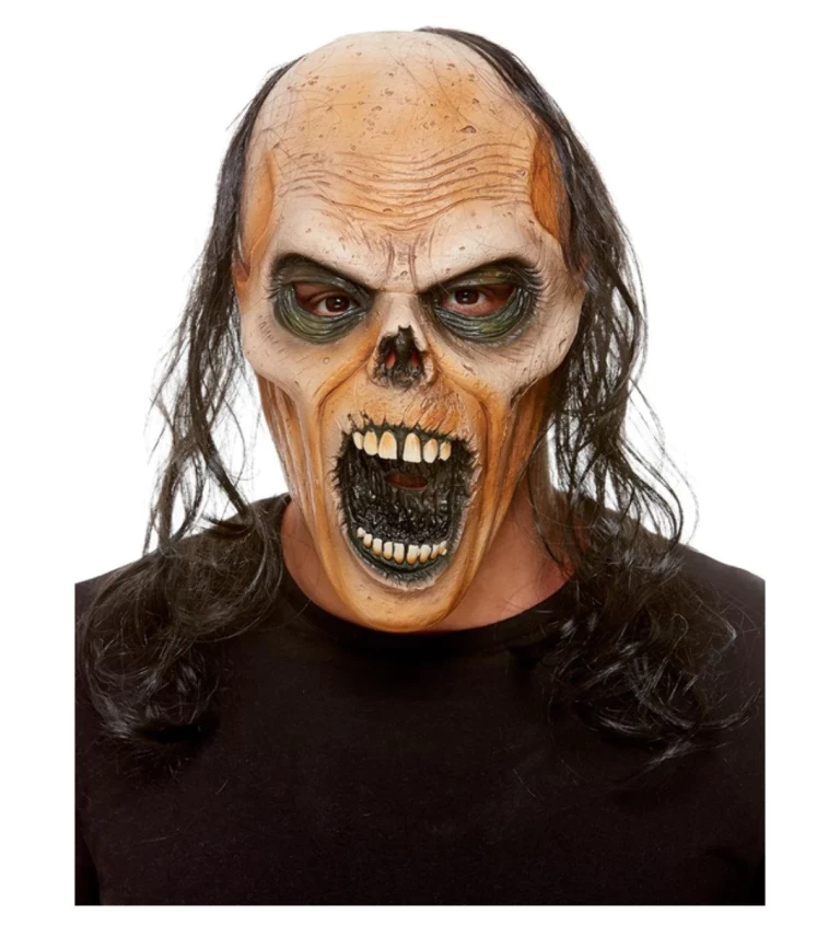 Maska zombie s vlasmi