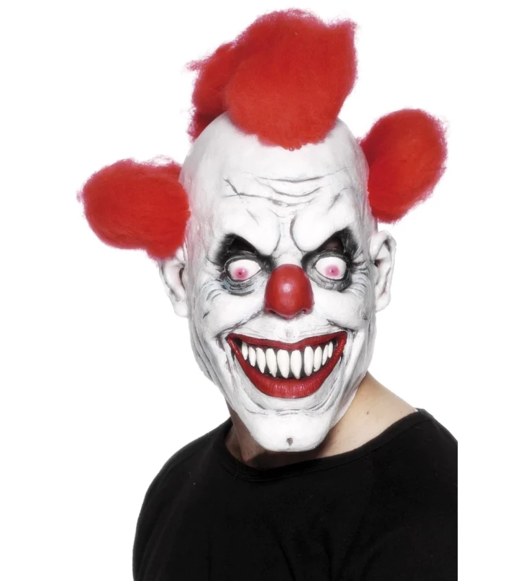 Maska - Červený zlý klaun