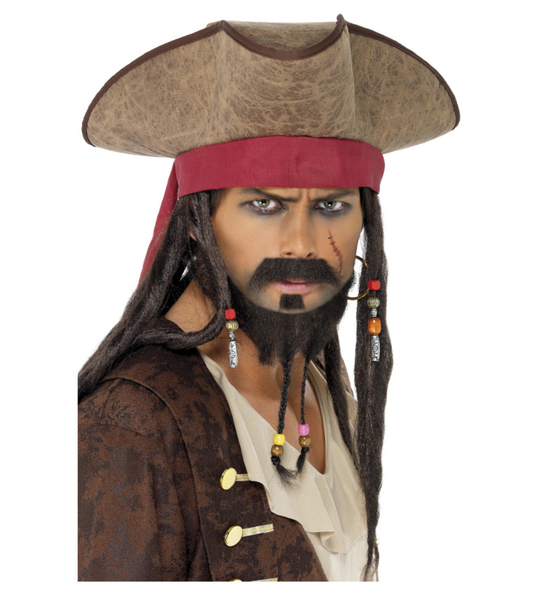 Pirátsky klobúk Jack Sparrow