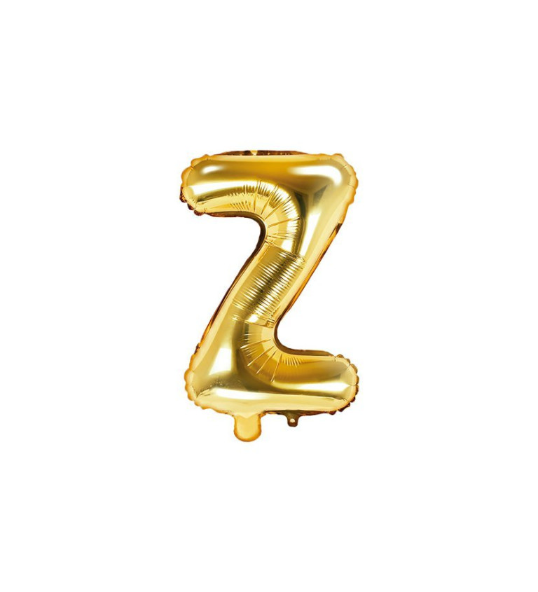 Fóliový balónik "Z" - zlaté