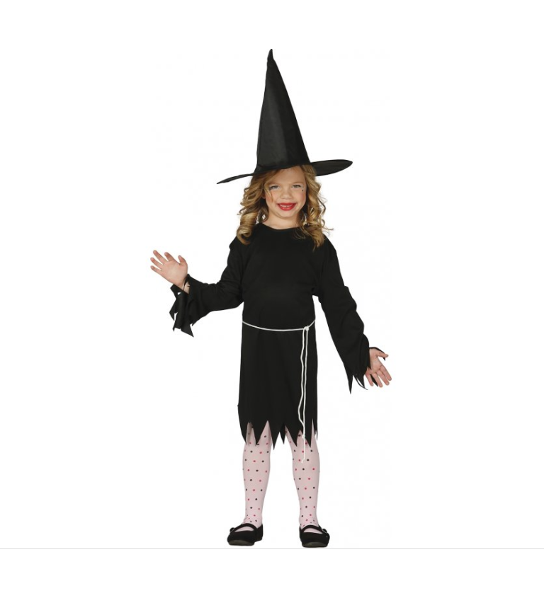Detský kostým Čierna čarodejnica