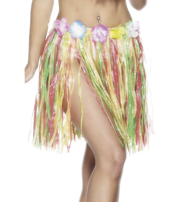 Havajská sukňa - viacfarebná