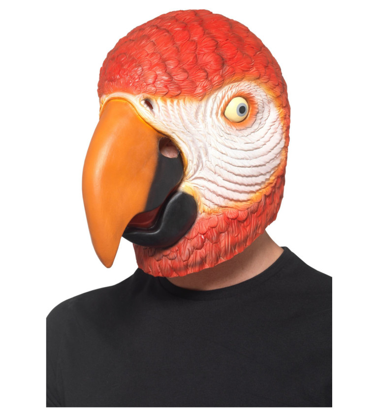 Latexová maska Papagáj