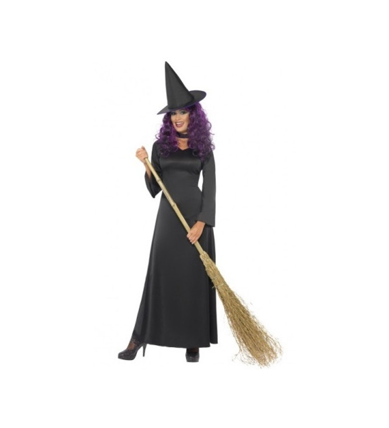 Kostým Čarodejnica - čierna