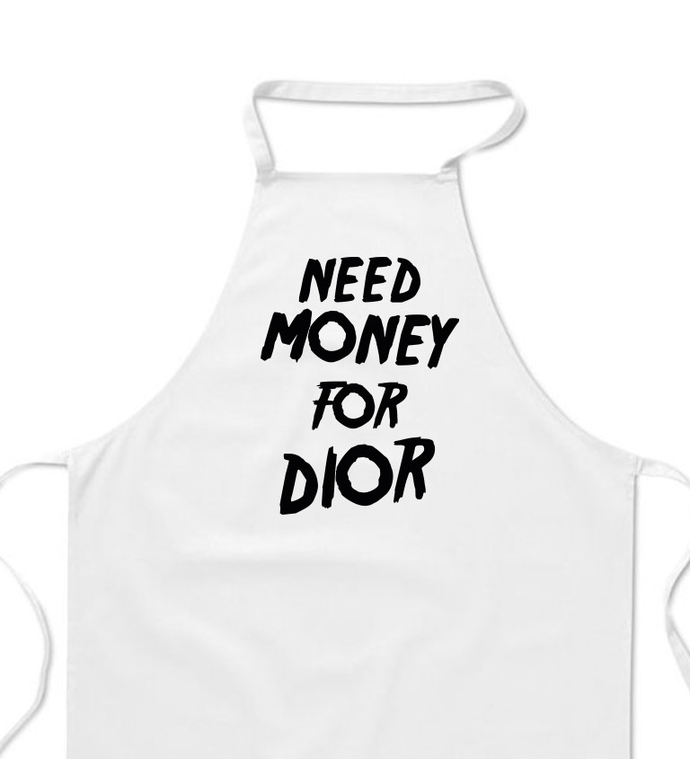 Zástera biela - Need money for Dior