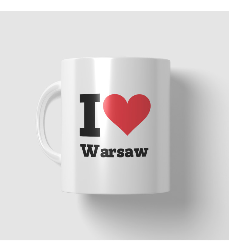 Hrnček I love Warsaw