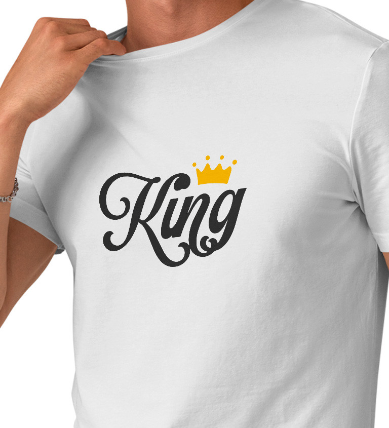 Pánske tričko biele - King
